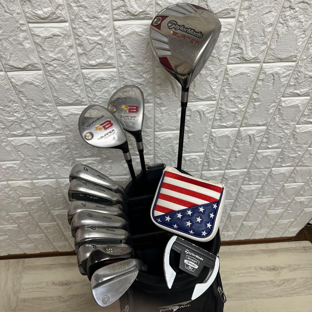 初心者おすすめ メンズ ゴルフクラブセット テーラーメイド キャディバッグ付