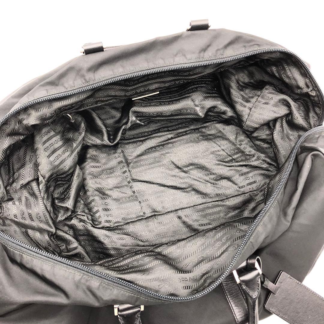 ✨美品✨プラダ ボストンバッグ 2way 三角ロゴ カデナ 大容量 ナイロン 黒