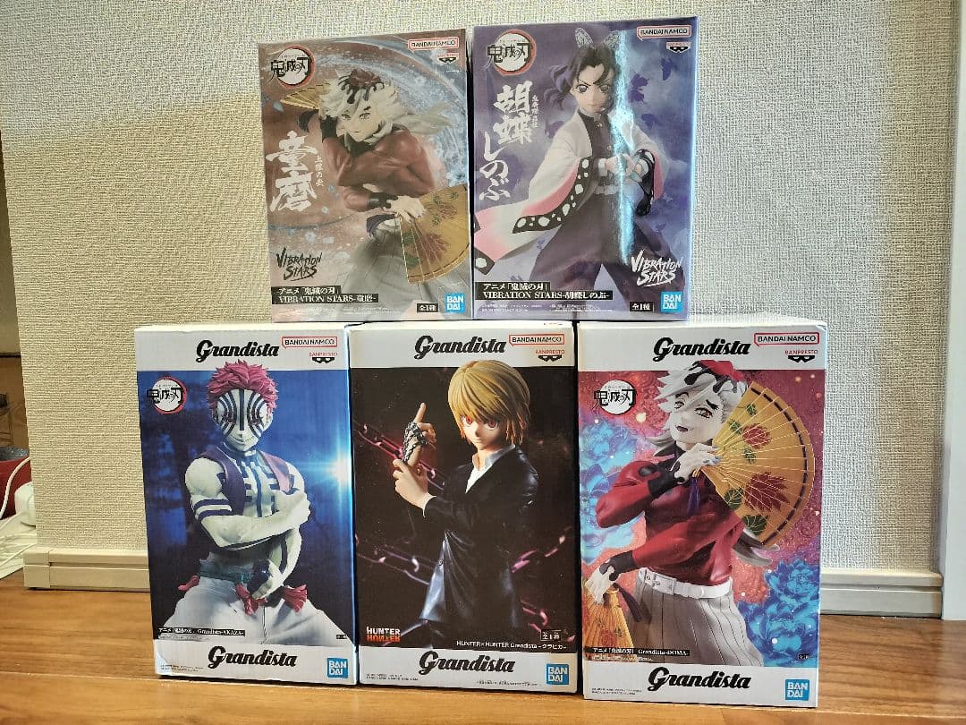 5個セット フィギュア ハンターハンター 鬼滅の刃