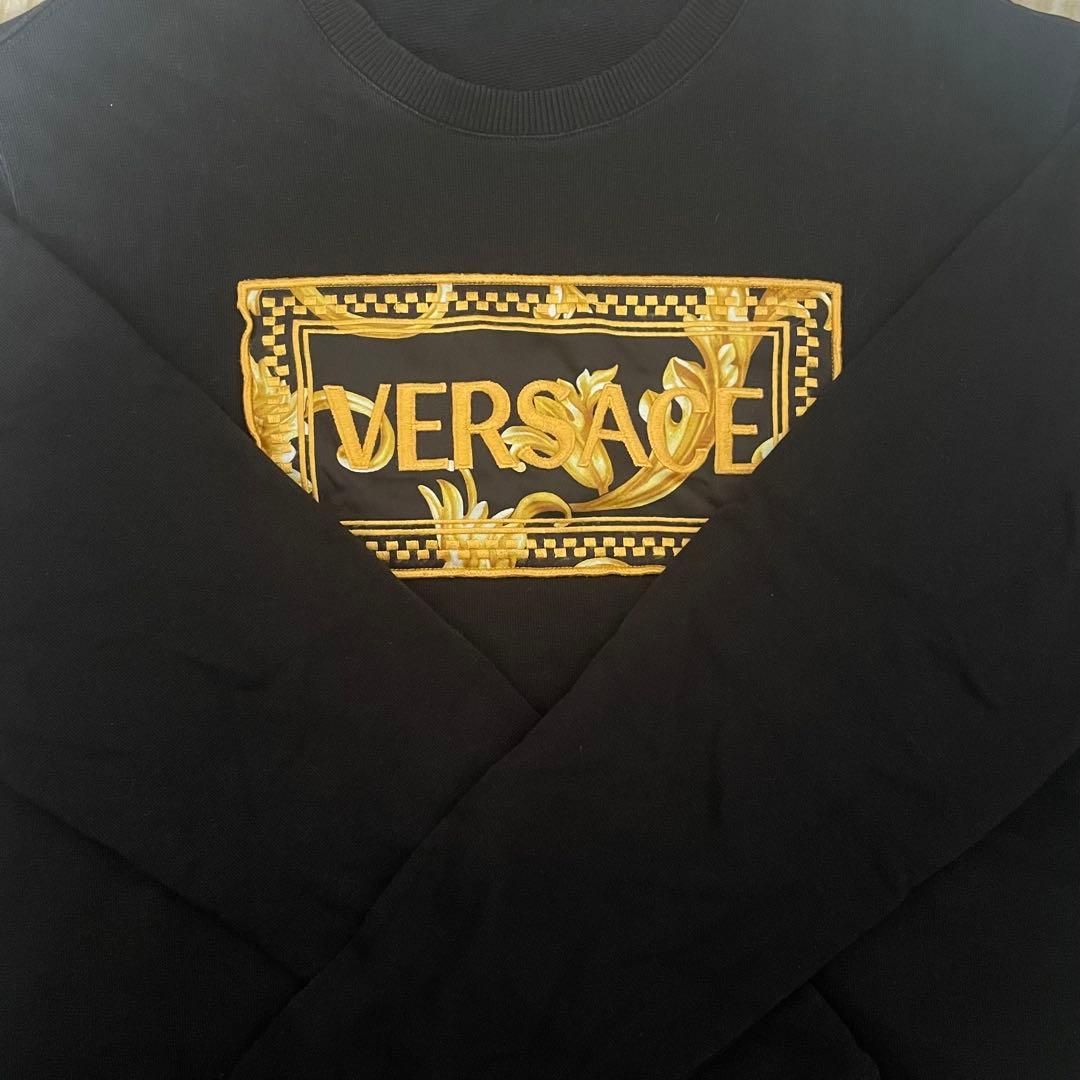 【最終お値下げ】VERSACE ヴェルサーチ ロゴ トレーナー　スウェット