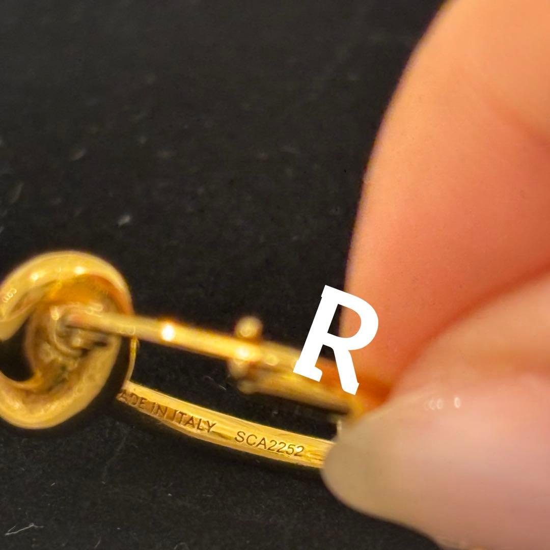 限定値下げ【片耳のみ】CELINE ノットフープ ピアス　ゴールド