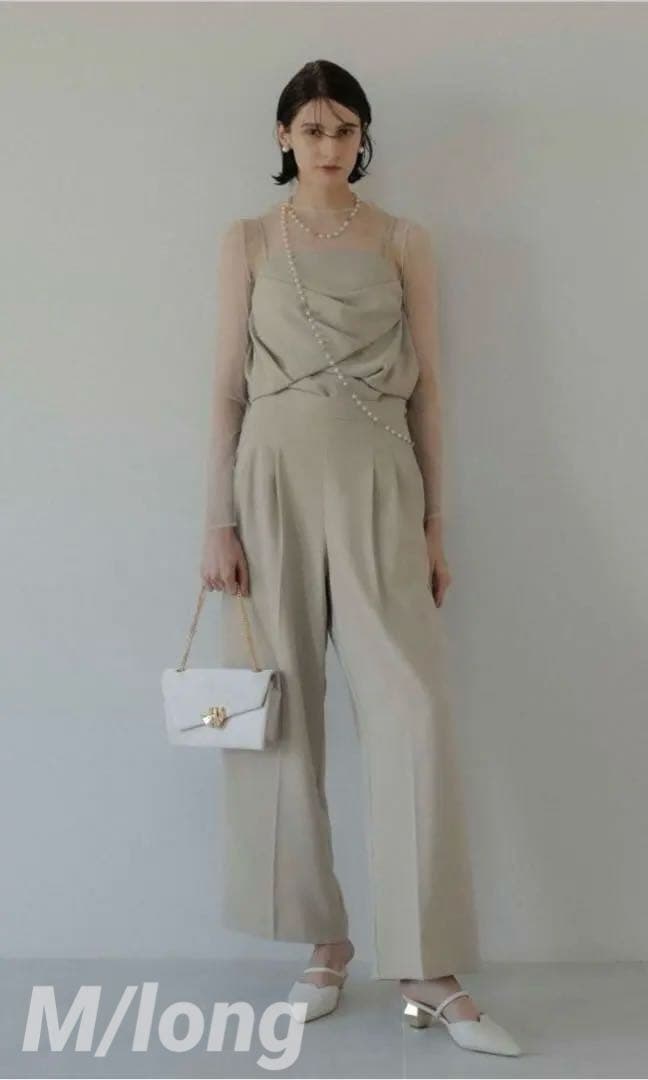 ク★新品★ LE’RURE Drepe bustier set up pants