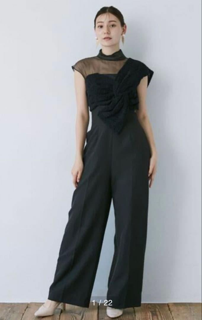 着用1回　Lagunamoon ラグナムーン　パンツドレス ブラック