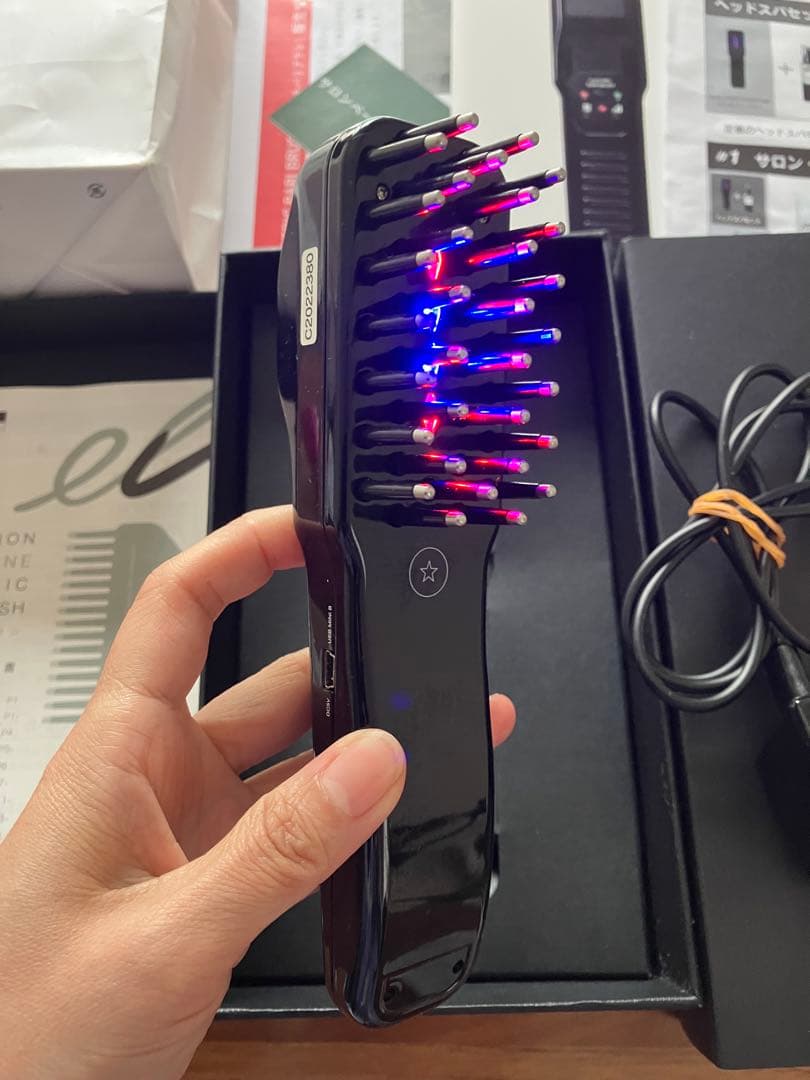 最終お値下げデンキバリブラシ美品シリアル番号あり美顔器電気バリブラシ