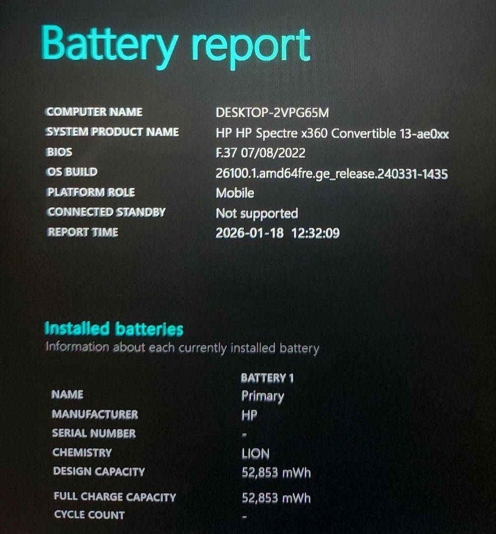 Windowsノート本体 Spectre x360 Corei7-8550U 16GB 512GB