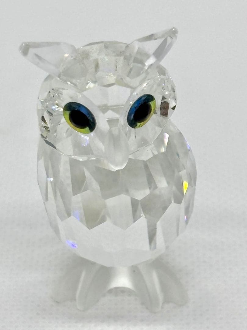 #スワロフスキー クリスタル フクロウ 2体セットP-5