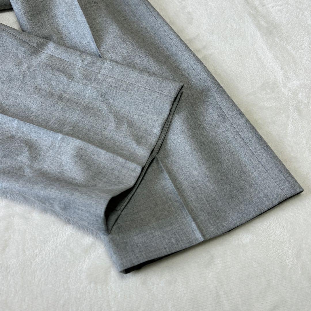 美品 20万 アクアスキュータム 日本製 フランネルウール シングルスーツA5