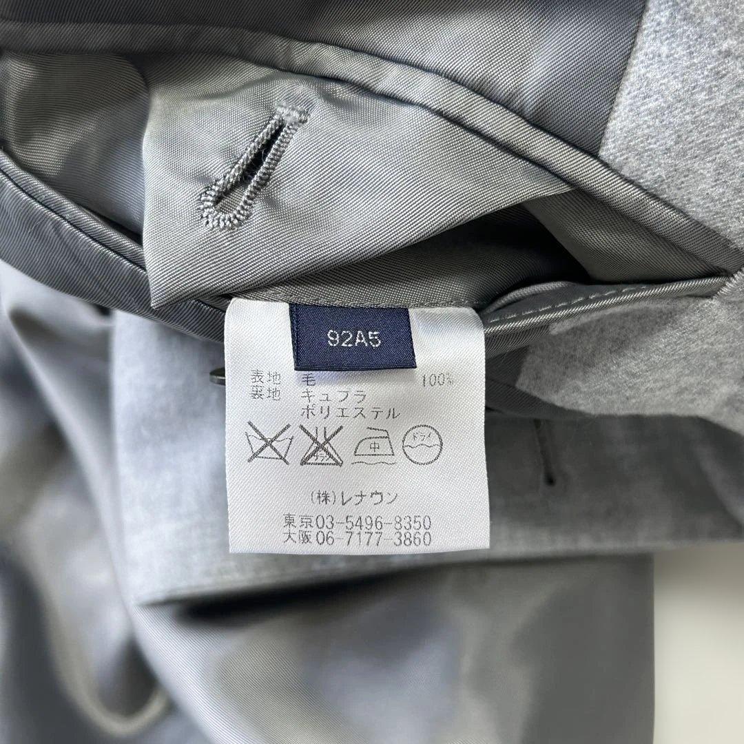 美品 20万 アクアスキュータム 日本製 フランネルウール シングルスーツA5