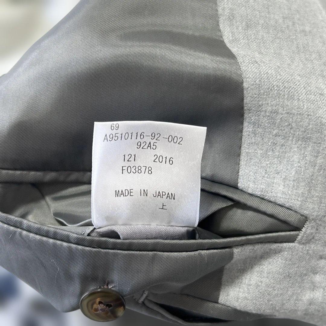 美品 20万 アクアスキュータム 日本製 フランネルウール シングルスーツA5