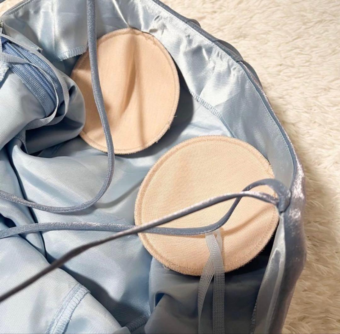 AIMER ロングドレス ラメ　演奏会 披露宴 ブルー