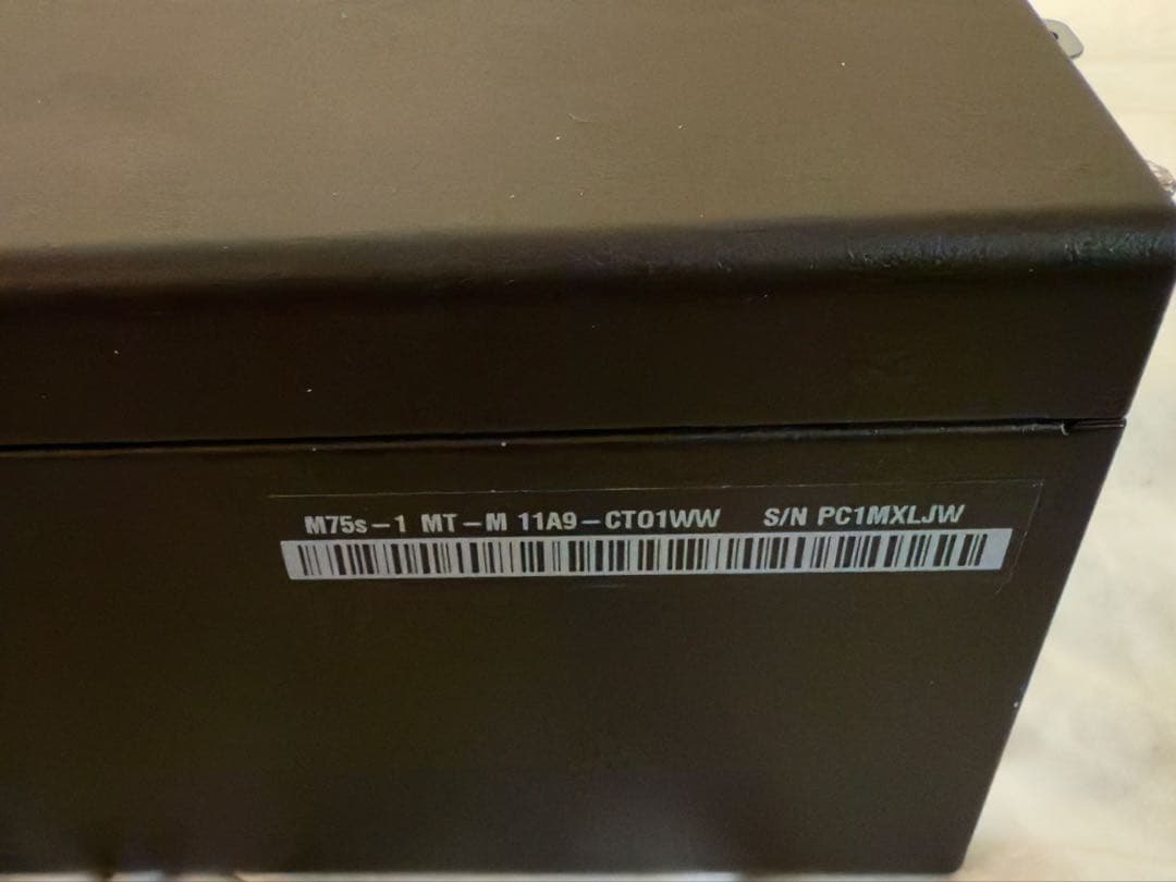 Windowsデスクトップ ThinkCentre M75s Gen1 Ryzen 5 Pro 3400G