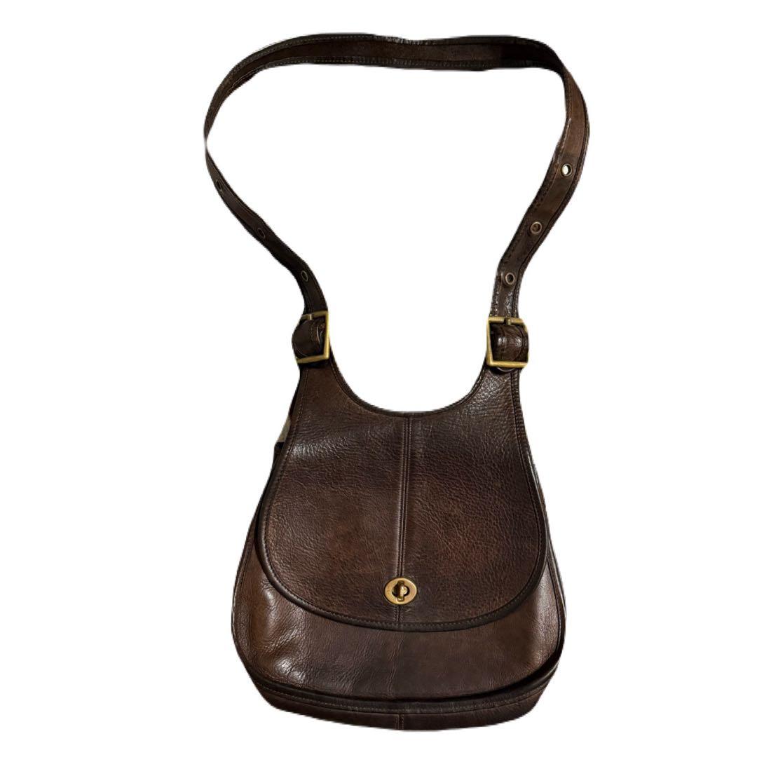 OLD COACH 80s USA製 グローブレザー ハンティングバッグ