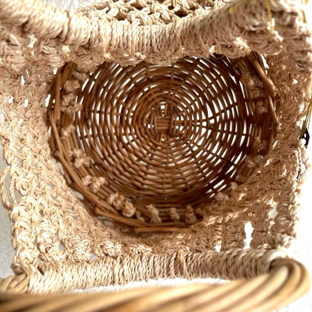 新品タグ付き☆ヴィオラドーロ カゴバッグ アパカ アラログ