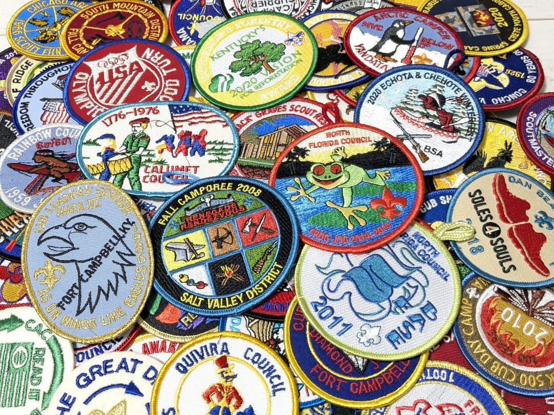 101枚 アメリカ刺繍ワッペン ボーイスカウト まとめ売り ビンテージ 当時物