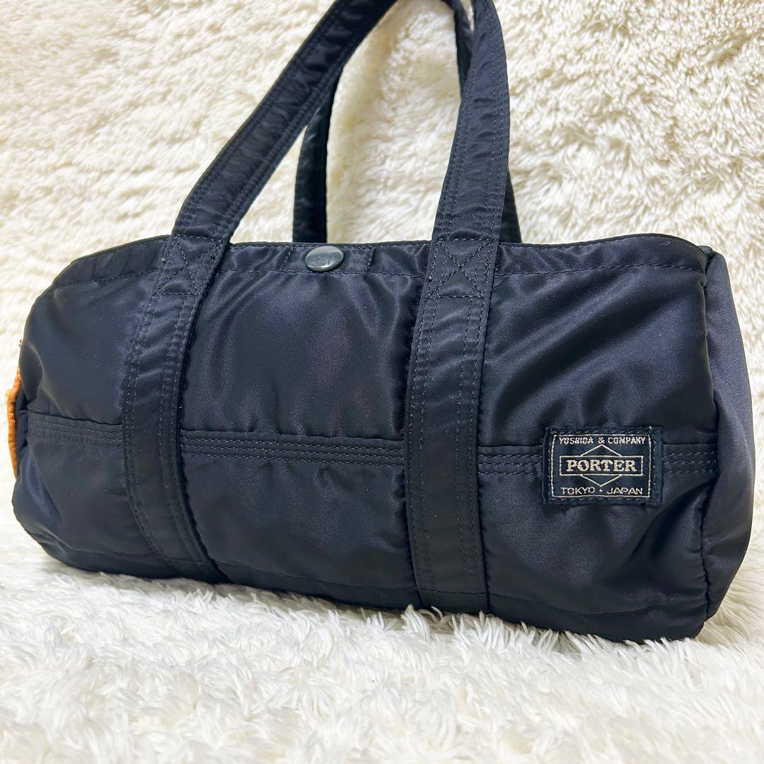 美品✨ ポーター タンカー ドラムバッグ S ミニボストン ブラック 廃盤品