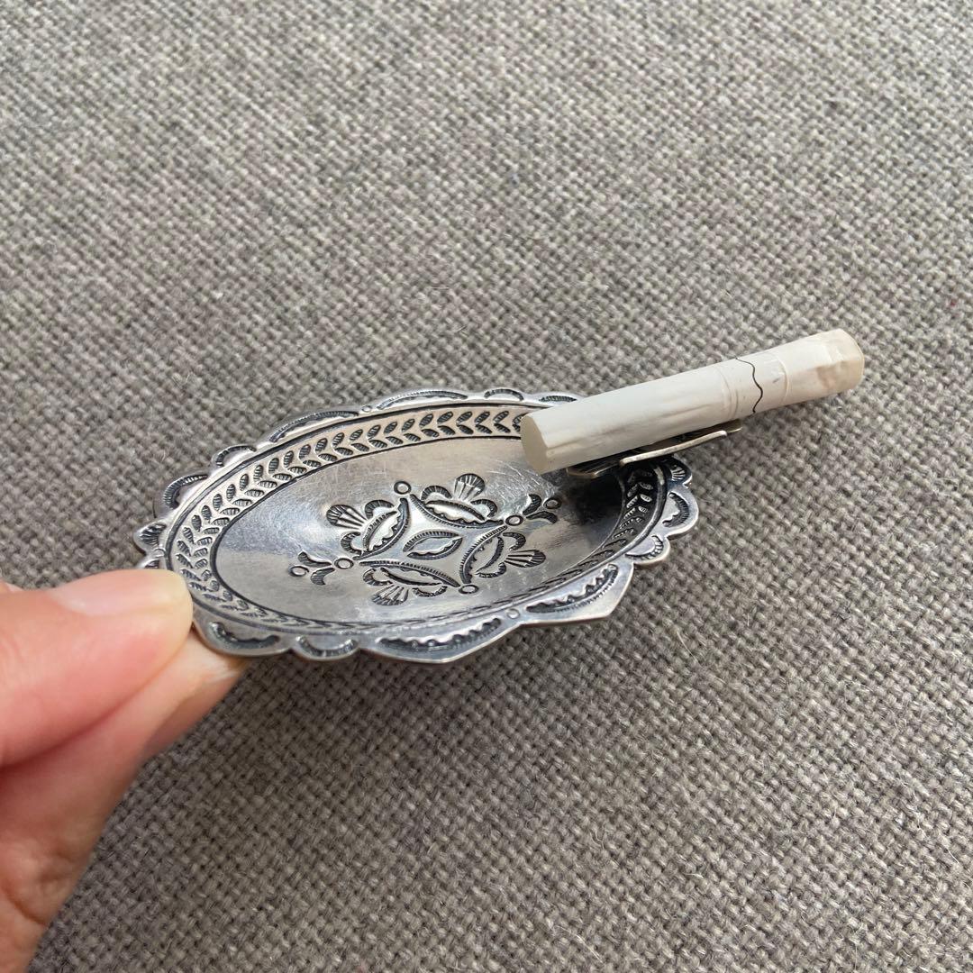 ヴィンテージ シルバー ナバホ 灰皿 アシュトレイ アンティーク サンダーバード