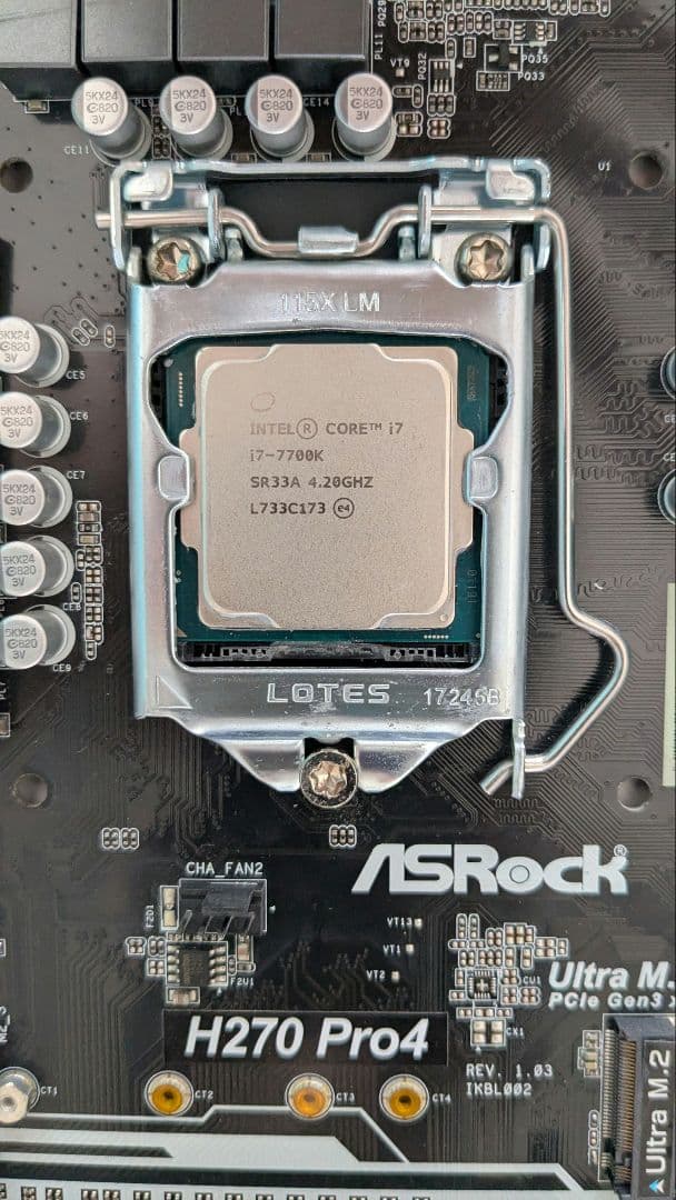 i7-7700K+ H270 Pro4 + Crucial 8GB RAM×2
