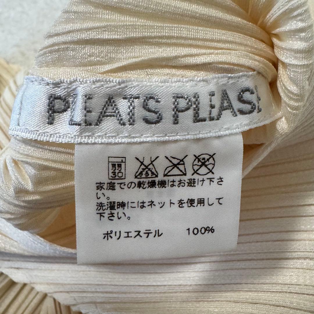 極美品✨PLEATS PLEASE プリーツ　チュニック　アイボリー　Lサイズ