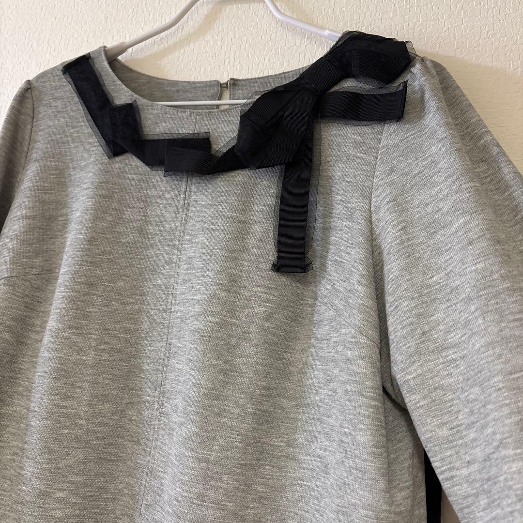 Rose Tiara ローズティアラ 異素材シフォンプリーツチュニック46