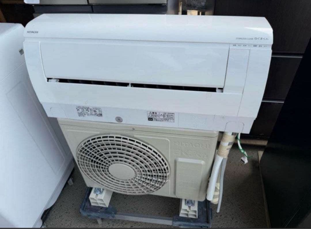 【高年式】2024年式 2.2kw 日立 エアコン RAS-KW22N (W)