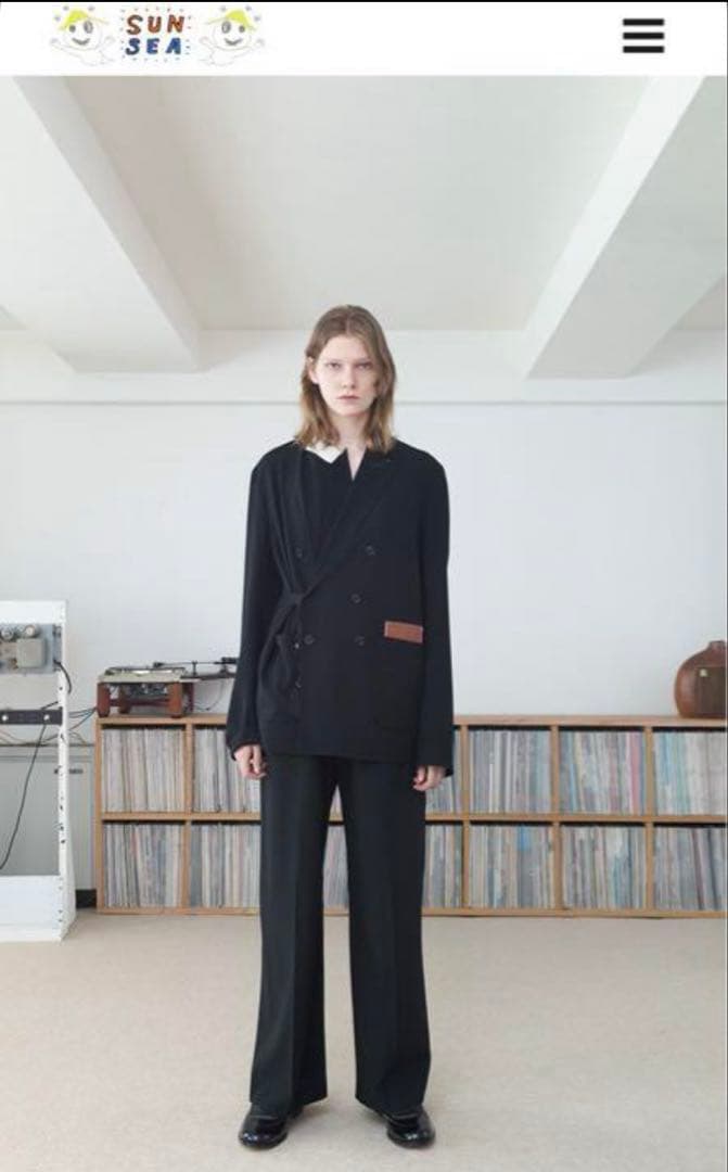 さ*ん様 SUNSEA SNM-BLUE2 WIDE STRAIGHT PANT