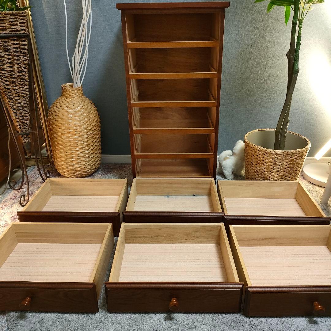 大塚家具取扱 起立木工 6段チェスト チェリー