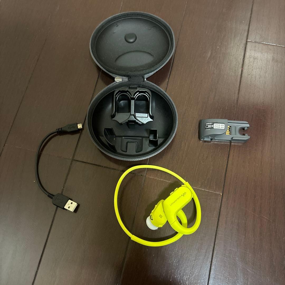 SONY NW-WS623 ワイヤレスイヤホン イエロー