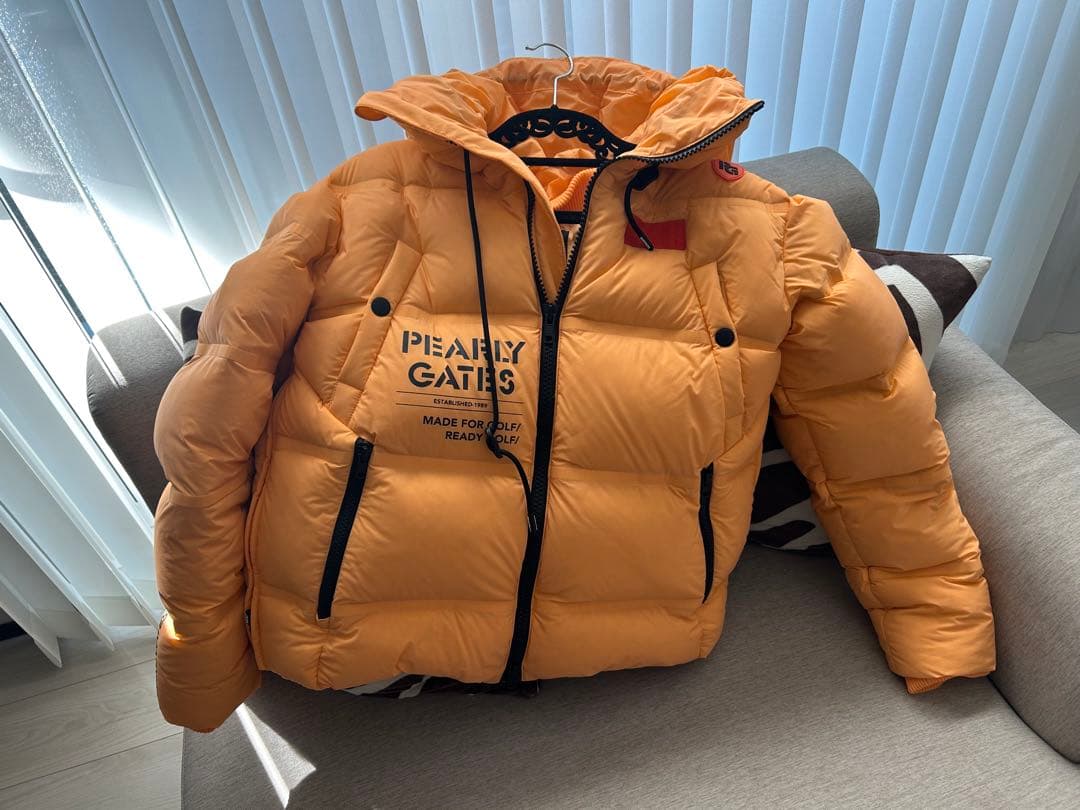 PEARLY GATES オレンジ系ダウンジャケット