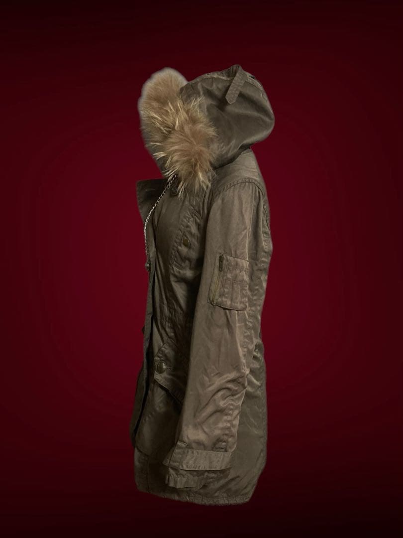 y2kモッズボアラビットファー00s平成ギャルフェアリーグランジロックミリタリー