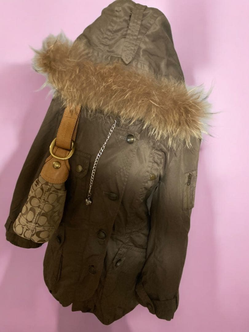 y2kモッズボアラビットファー00s平成ギャルフェアリーグランジロックミリタリー