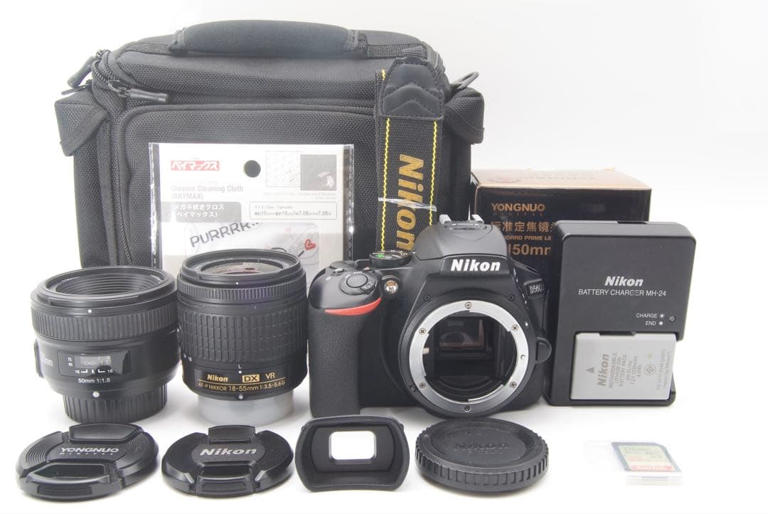 Nikon D5600 ダブルレンズ　単焦点　ポートレート　Wi-Fi搭載　美品