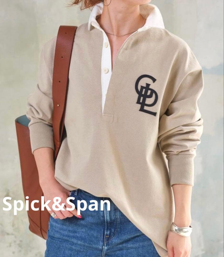 新品　スピックアンドスパン 23秋冬 ラガーシャツ　ロンT フリーサイズ