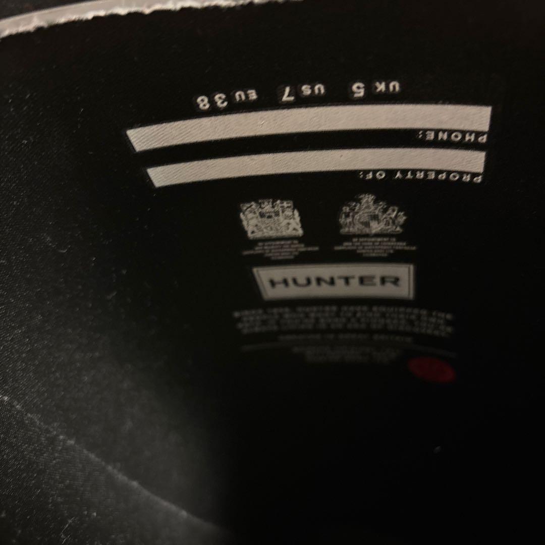 ★美品★HUNTER ハンター オリジナル トール レイン ブーツ　バックル付き
