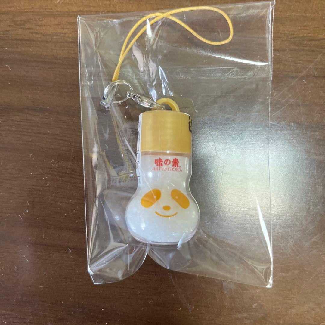 味の素　ストラップ　アジパンダ　ミニ　ゴールド　お守り