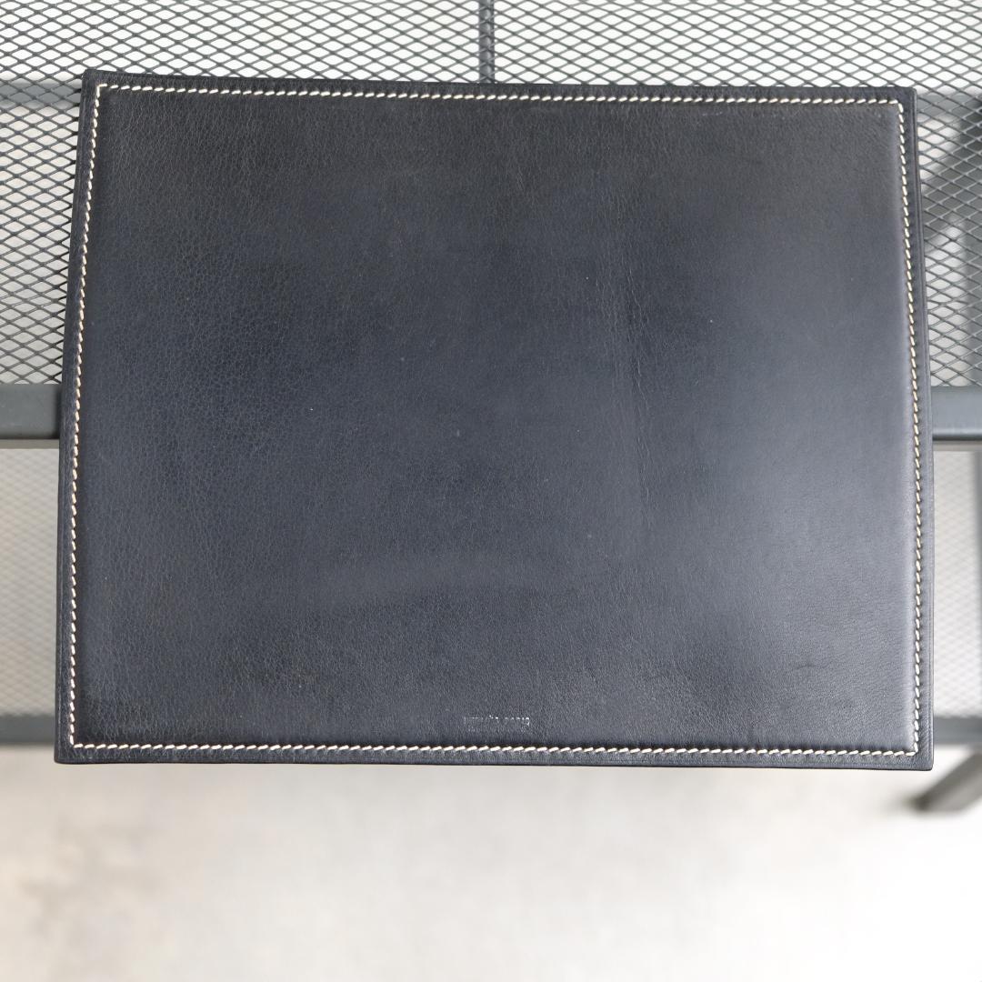 HERMES エルメス レザー マウスパッド バイカラー E刻印 2001年