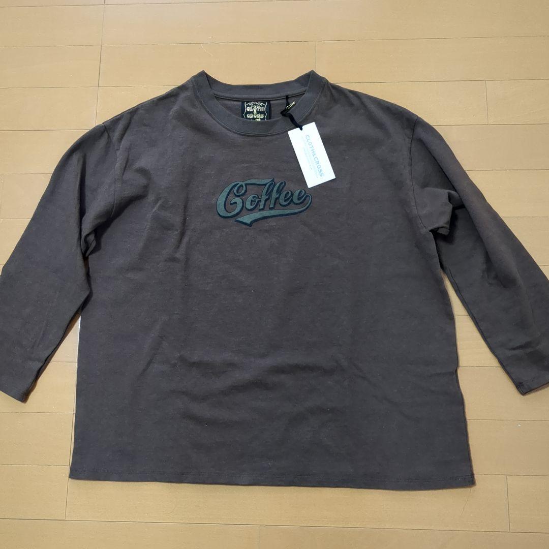 超美品　CLOTH & CROSS　Coffee長袖Tシャツ　妄想カフェ