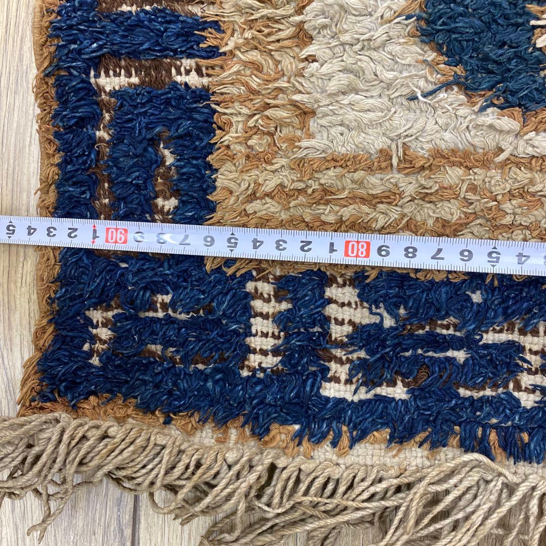 鍋島段通A 約173×93㎝　東さ7-1219③