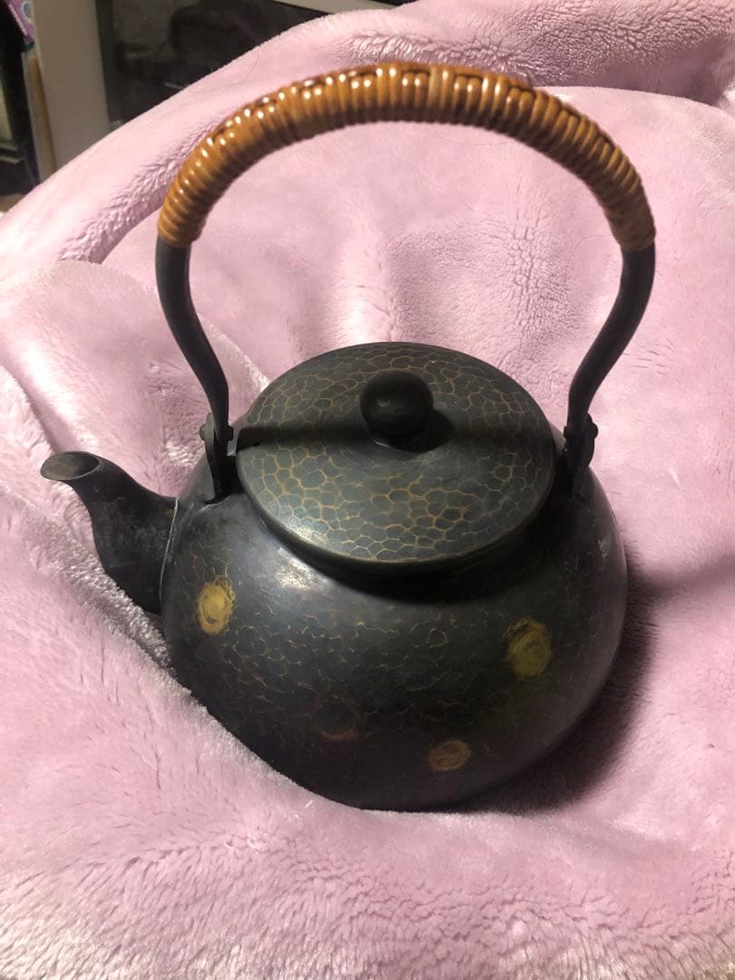 鎚起銅器　やかん　芳燕堂