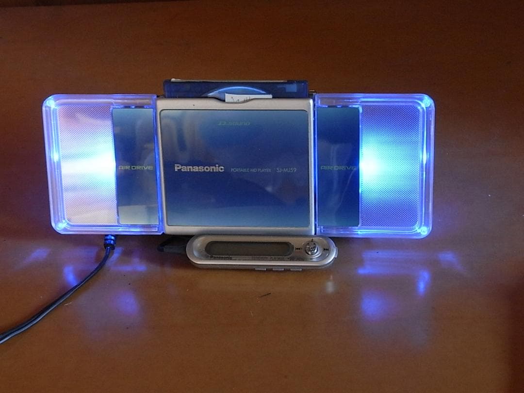 動作確認済・充電池新品】panasonic ポータブルMDプレーヤ　MJ-59