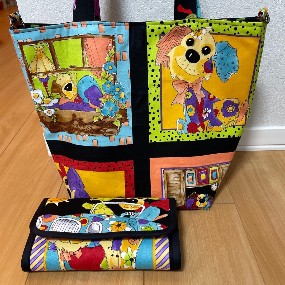 専用　長財布　やりくり財布　ハンドメイド　トートバッグ　ロラライハリス