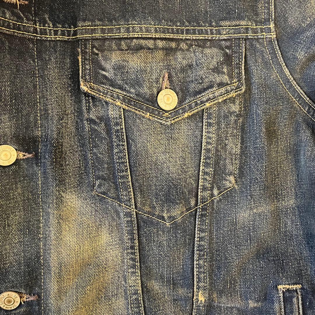 DENIM & SUPPLY RALPH LAUREN Gジャン Lダメージ加工