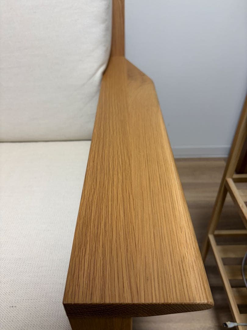 無印良品 MUJI ソファ本体木製フレーム　ウレタンポケットコイル２シーター