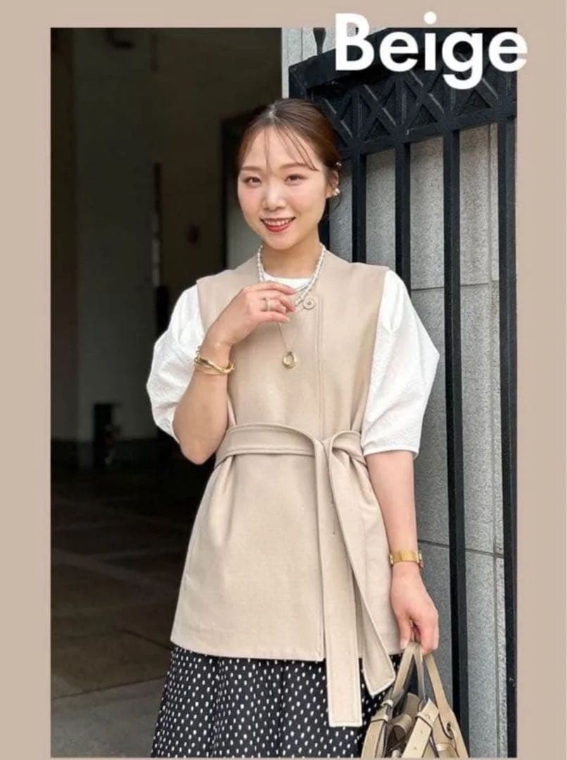 はらちゃん × rrrrrrrrr オールシーズンジレ　ベージュ