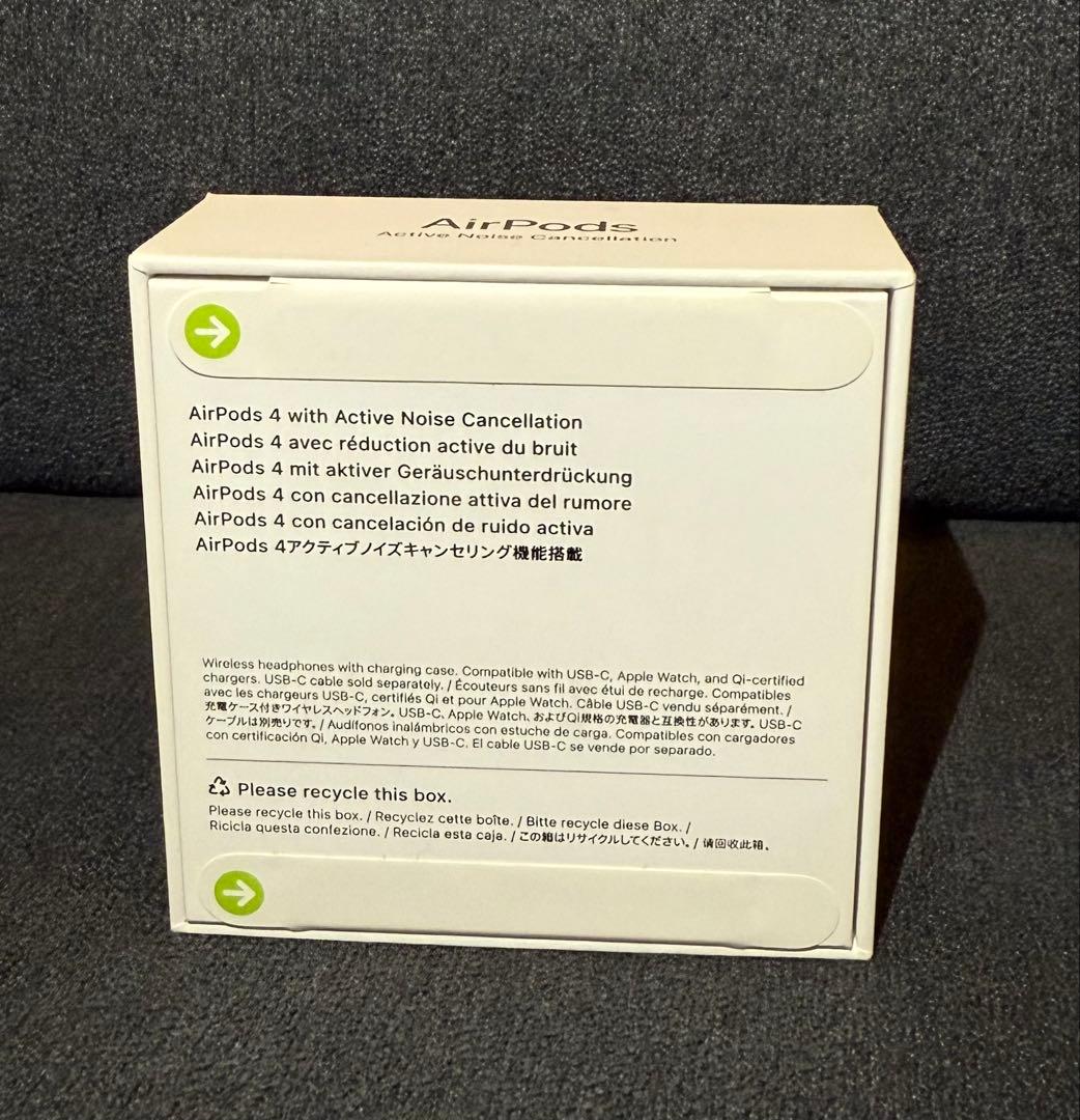 未開封 AirPods 4 アクティブノイズキャンセリング MXP93J/A