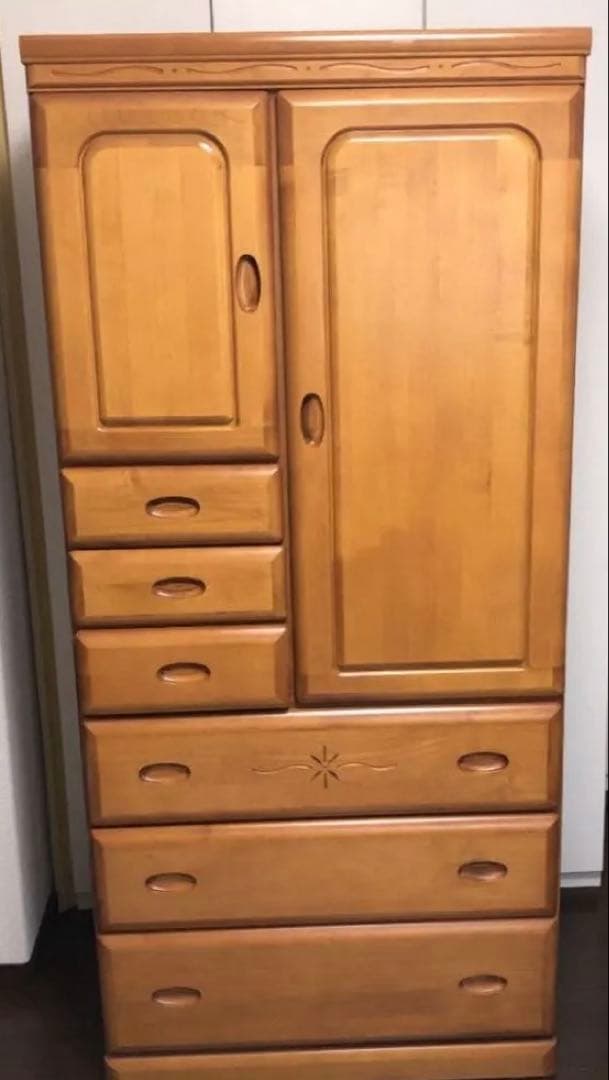 『Yoshi』タンス　ベビーダンス　ハニーベル　光家具　上下段セットの上段