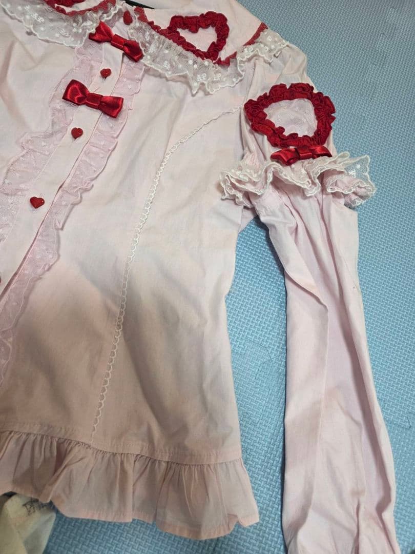 Angelic Pretty ハート柄つけ袖ブラウス ㉚
