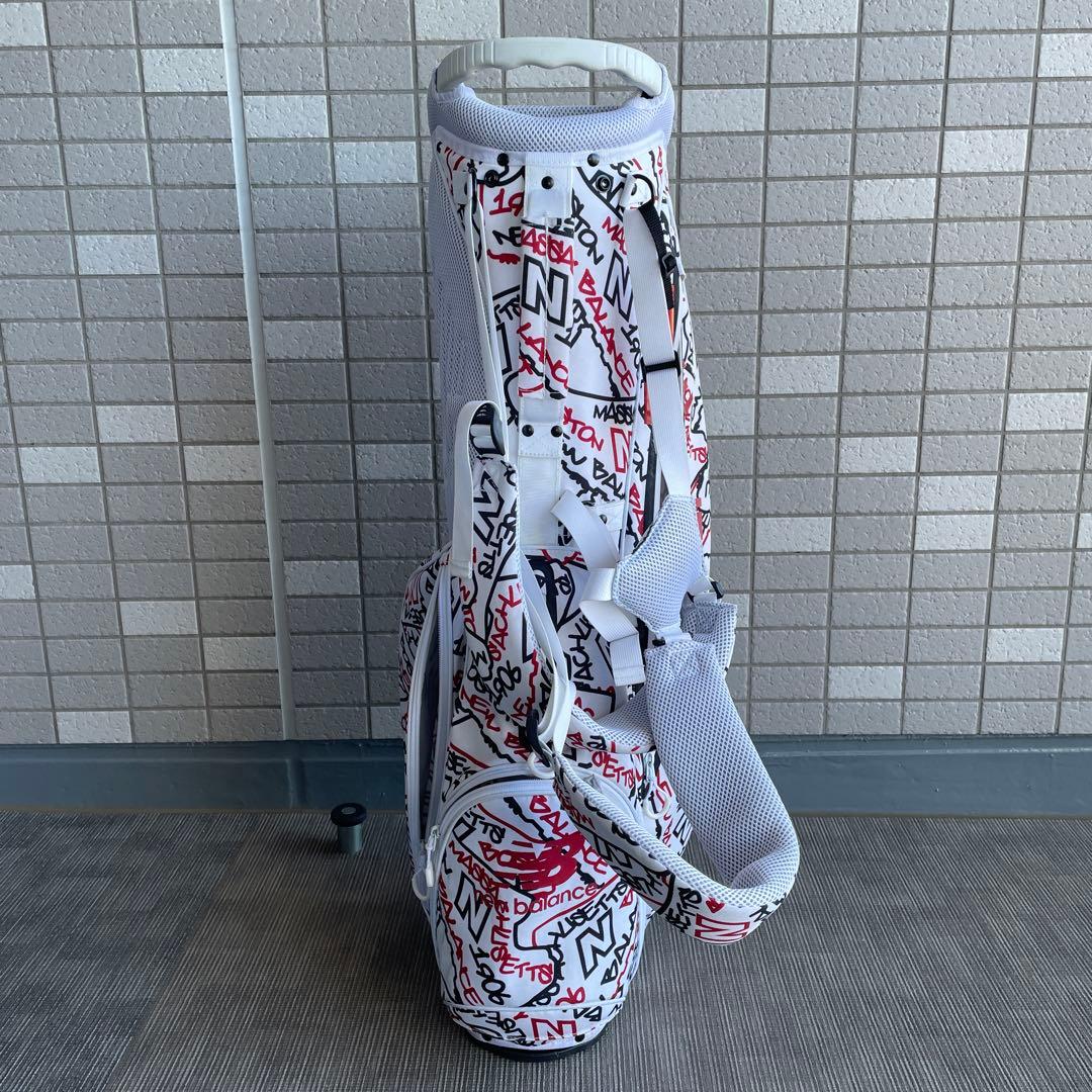 ニューバランスゴルフ 9型 スタンド式 キャディバッグ ホワイト