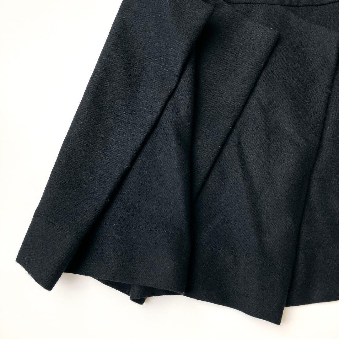 ヴィヴィアンウエストウッド カシミヤ ウール スカート 黒 プリーツ 変形