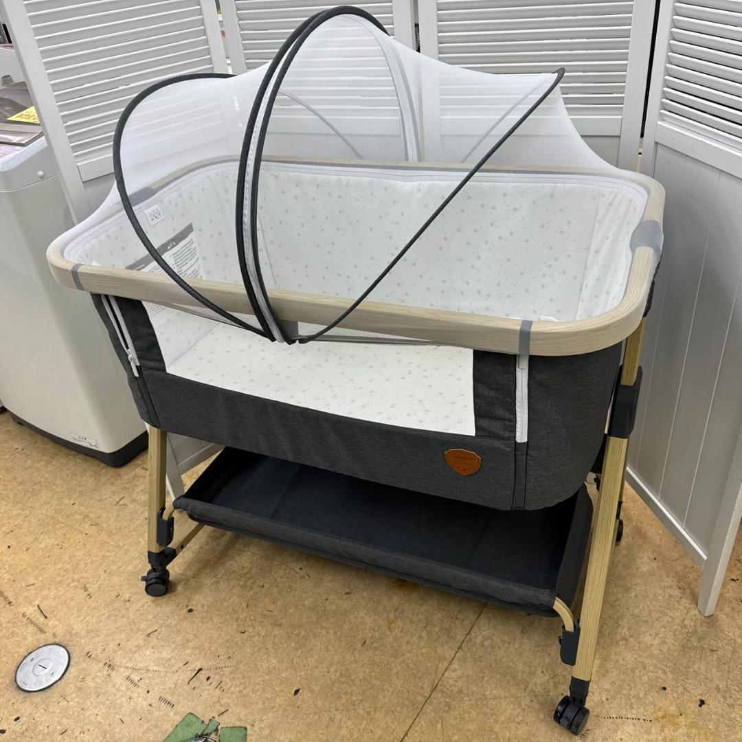 ★★HZDMJ　折り畳みベビーベッド　BabyCrib C03　グレー