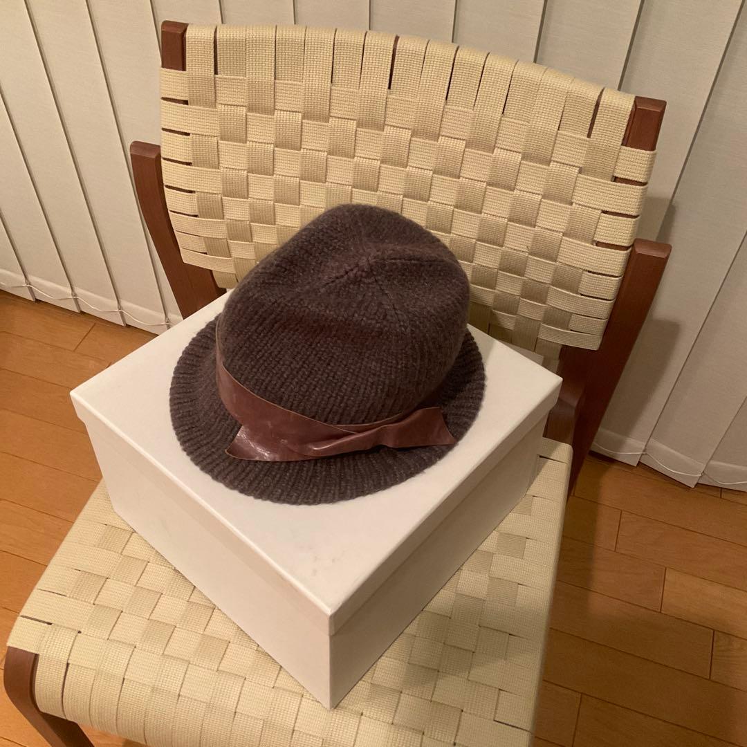 fです！　ブルネロクチネリカシミヤ100%ニットハットユニセックスMサイズ